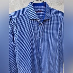 NW Robert Graham Lt Edition Embroidery Slim Fit Shirt Sz L